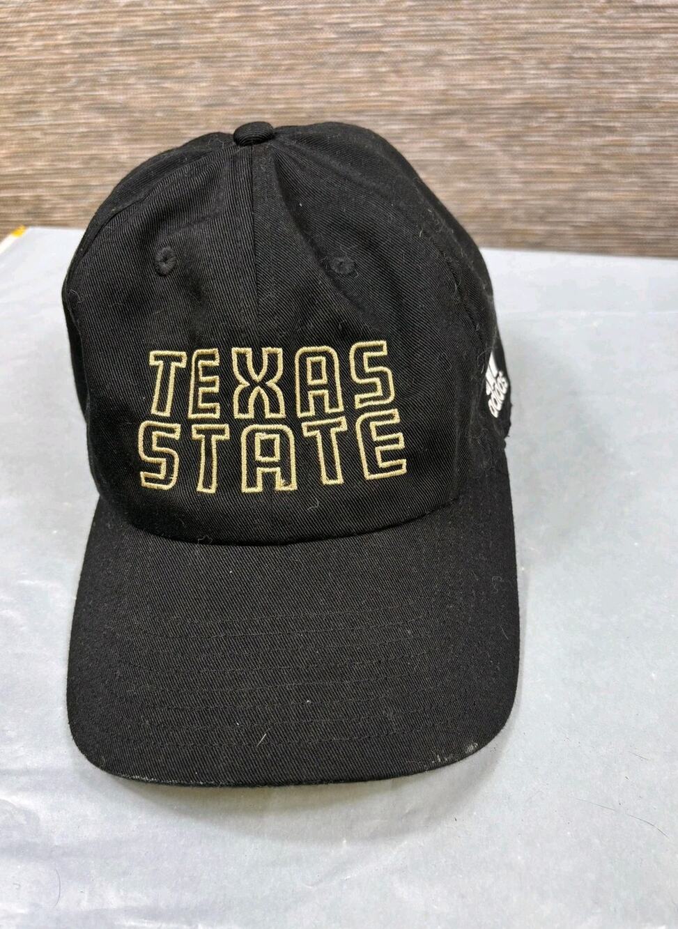 Texas State Bobcats Hat Cap Strap Back Mens One Size Black NCAA Football Adidas